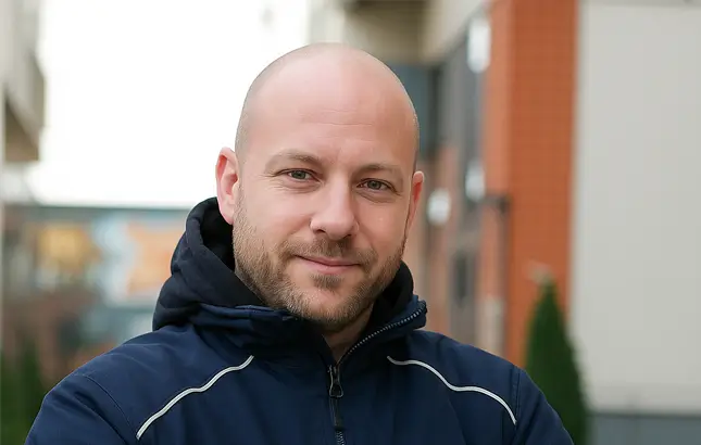 Das Bild zeigt den Geschäftsführer Daniel Olbrich